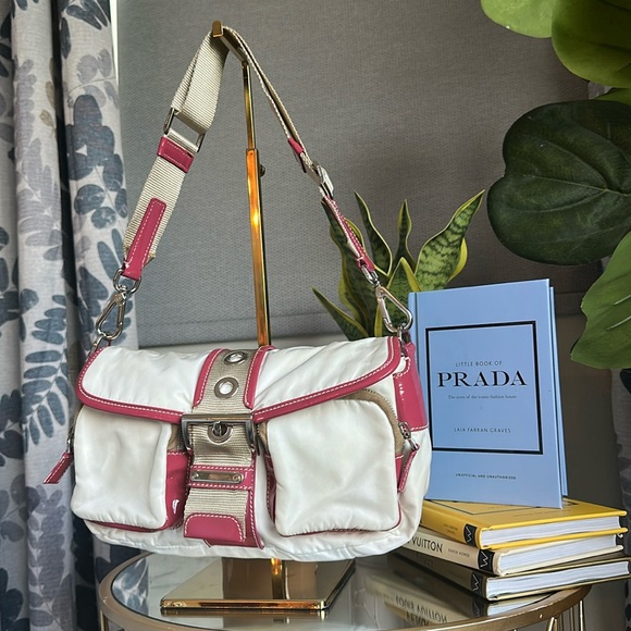 Prada Nylon/Leather 2Way Shoulder Bag - Picture 1 of 15